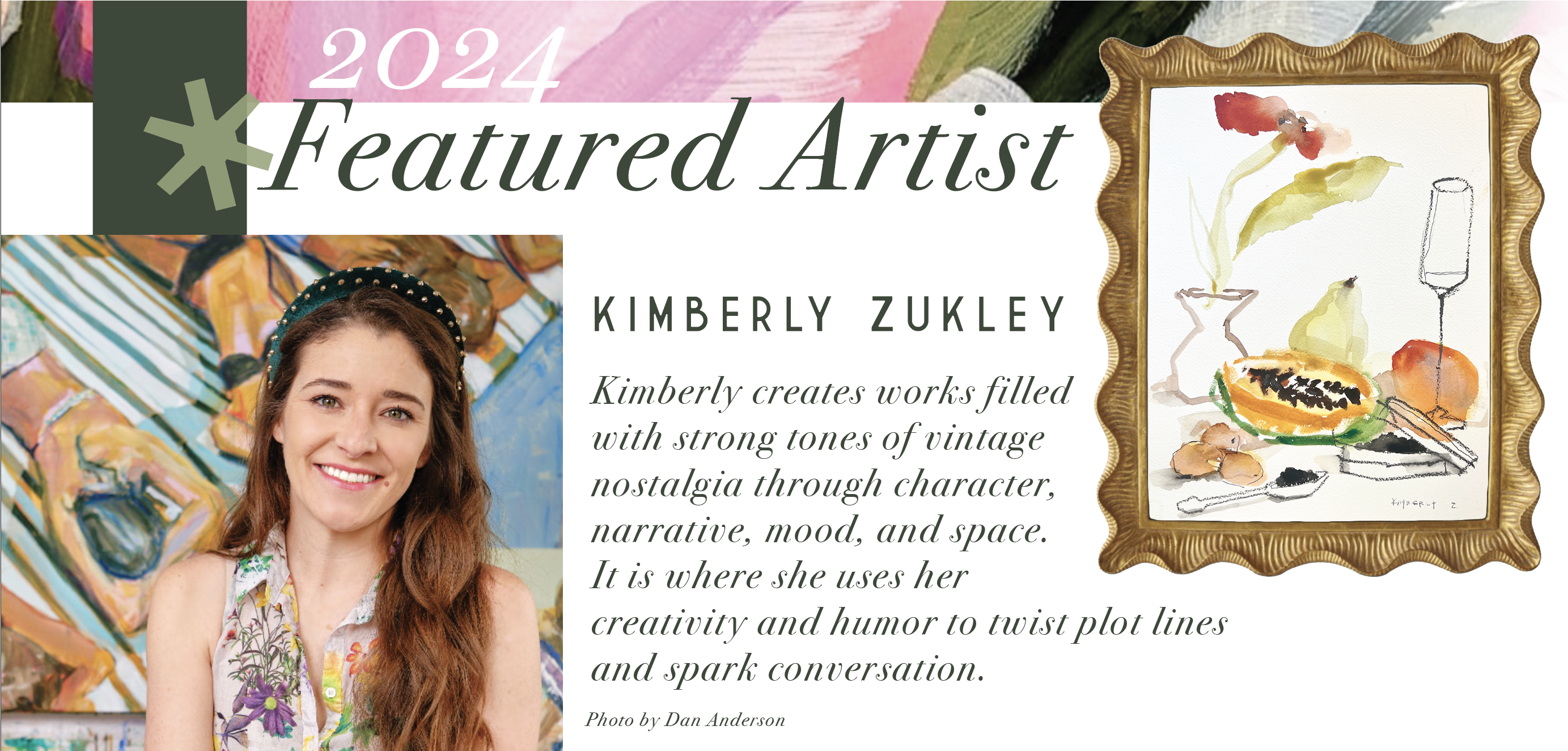 image of featured artist for the 2024 loyola art show in mobile alabama kimberly zukley fine art artist